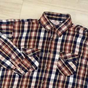 Vintage Frostproof Shirt Mens XL Button up Flannel Long Sleeve Plaid Pockets